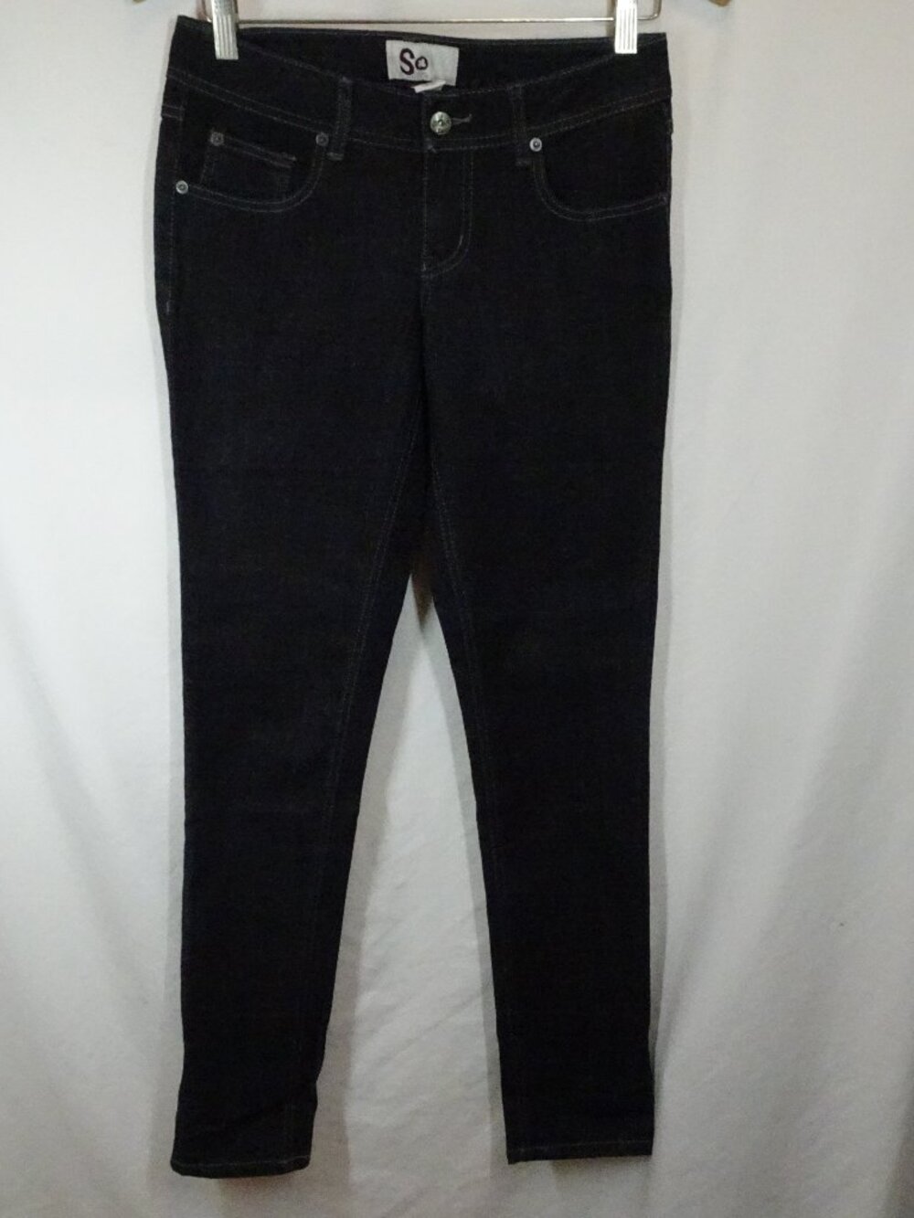 SO Juniors Dark Grey Skinny Jeans Size 7 Average